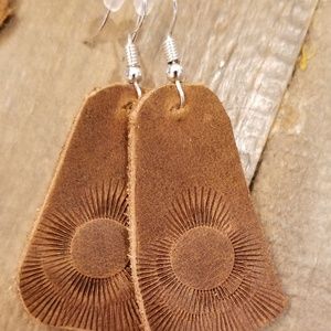 Leather ear rings
